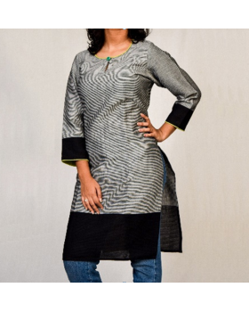 Women's Knee-Length Kurta - Single Button - Matty